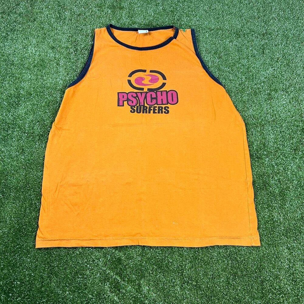 Unbranded Men's Orange and Yellow Vest